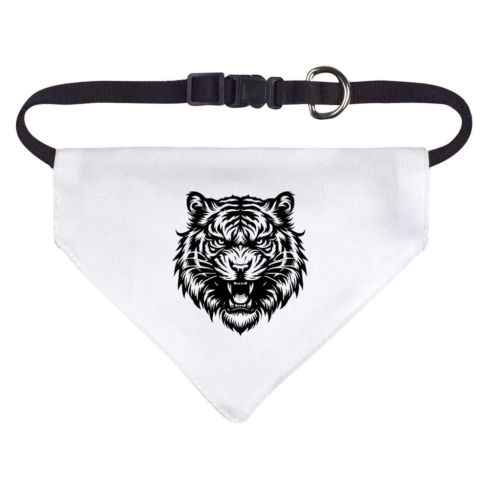 'Angry Tiger' Dog / Cat / Pet Bandana (PD045519)