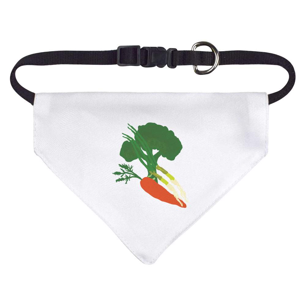 'Broccoli Carrots And Spring onions' Dog / Cat / Pet Bandana (PD045829)