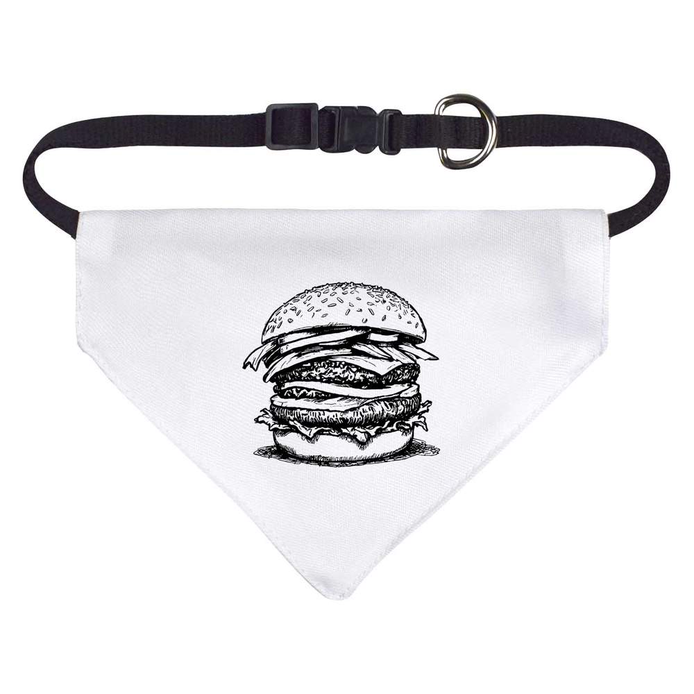 'Stacked Burger' Dog / Cat / Pet Bandana (PD048534)