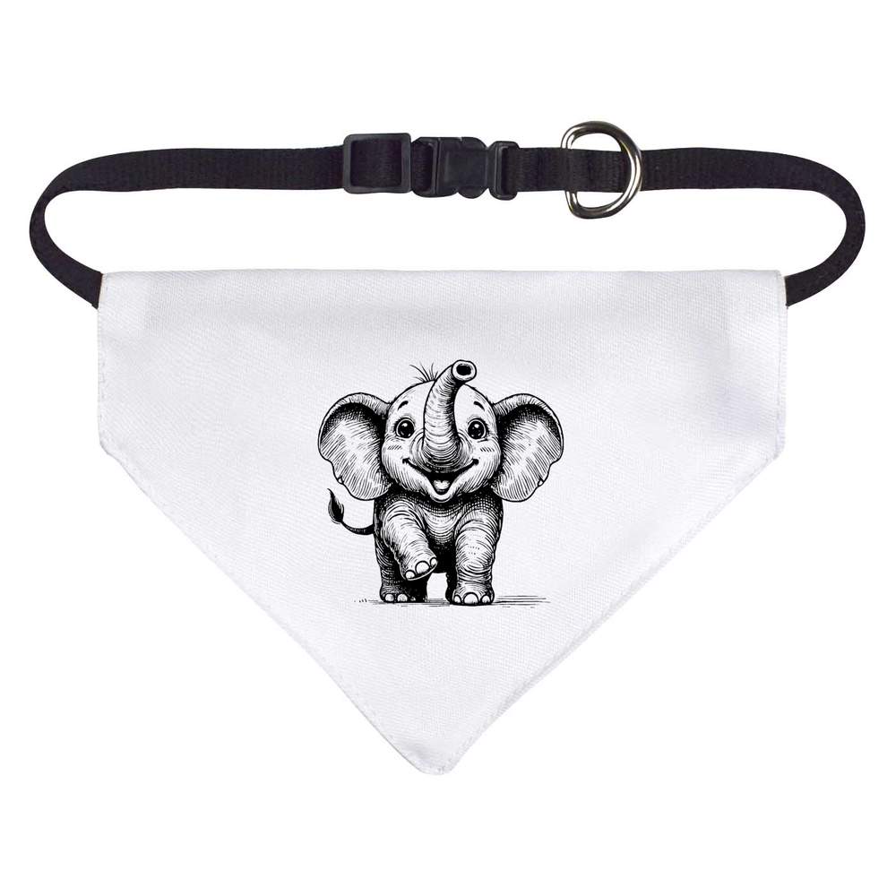'Happy Baby Elephant' Dog / Cat / Pet Bandana (PD051650)