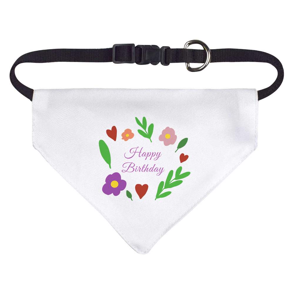 'Happy Birthday' Dog / Cat / Pet Bandana (PD051992)