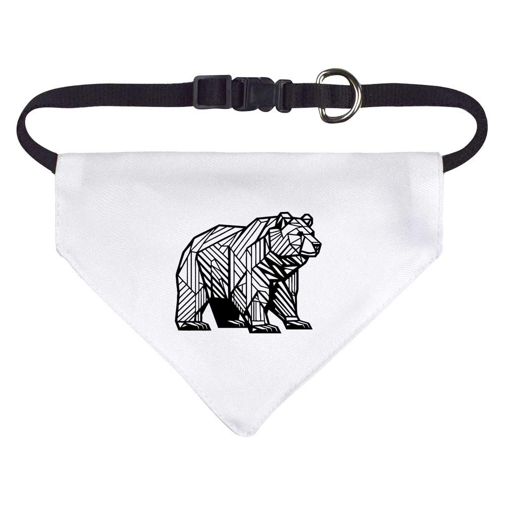 'Geometric Bear' Dog / Cat / Pet Bandana (PD052644)