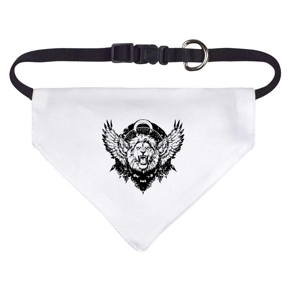 'Winged Growling Lion' Dog / Cat / Pet Bandana (PD053932)