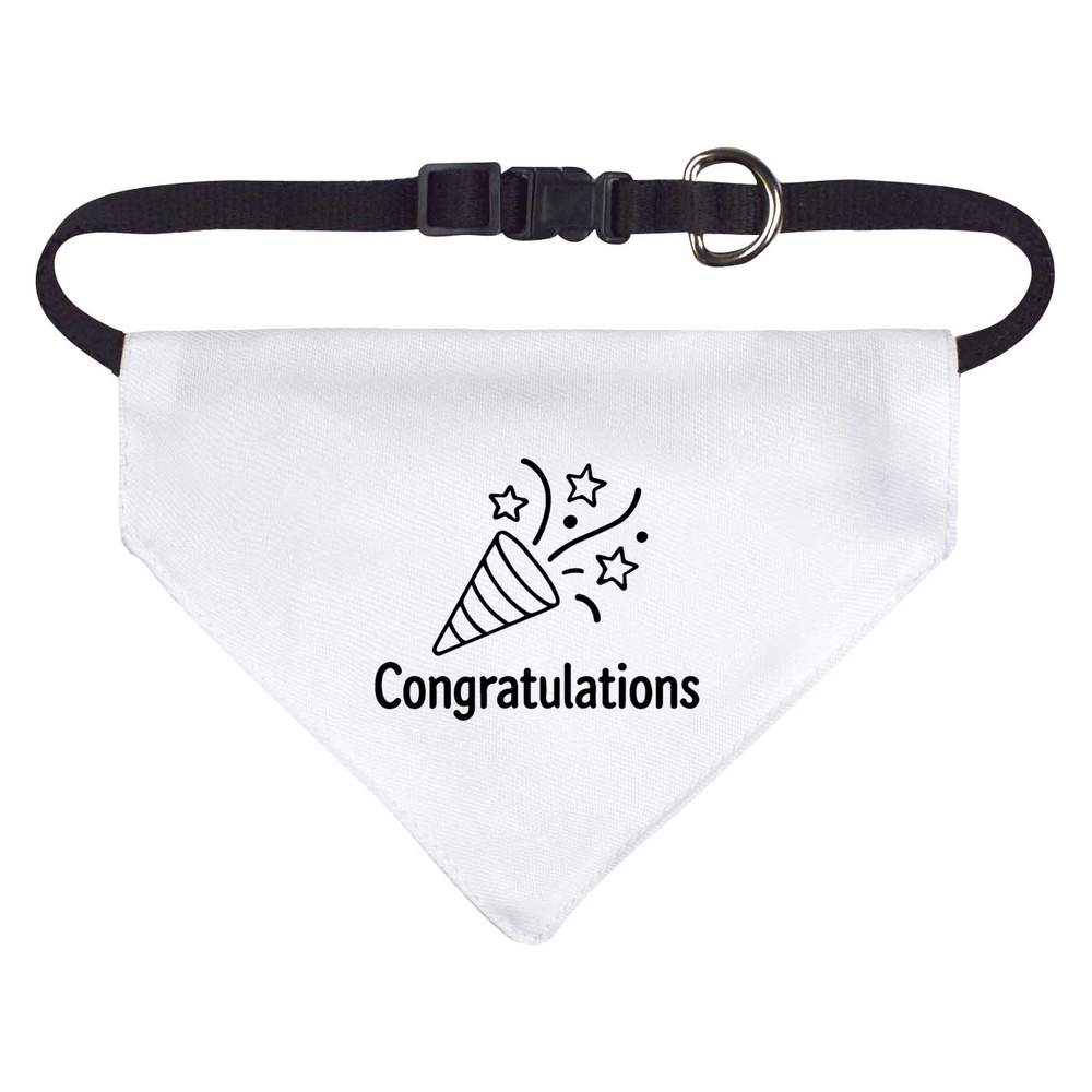 'Congratulations Party Popper' Dog / Cat / Pet Bandana (PD054889)