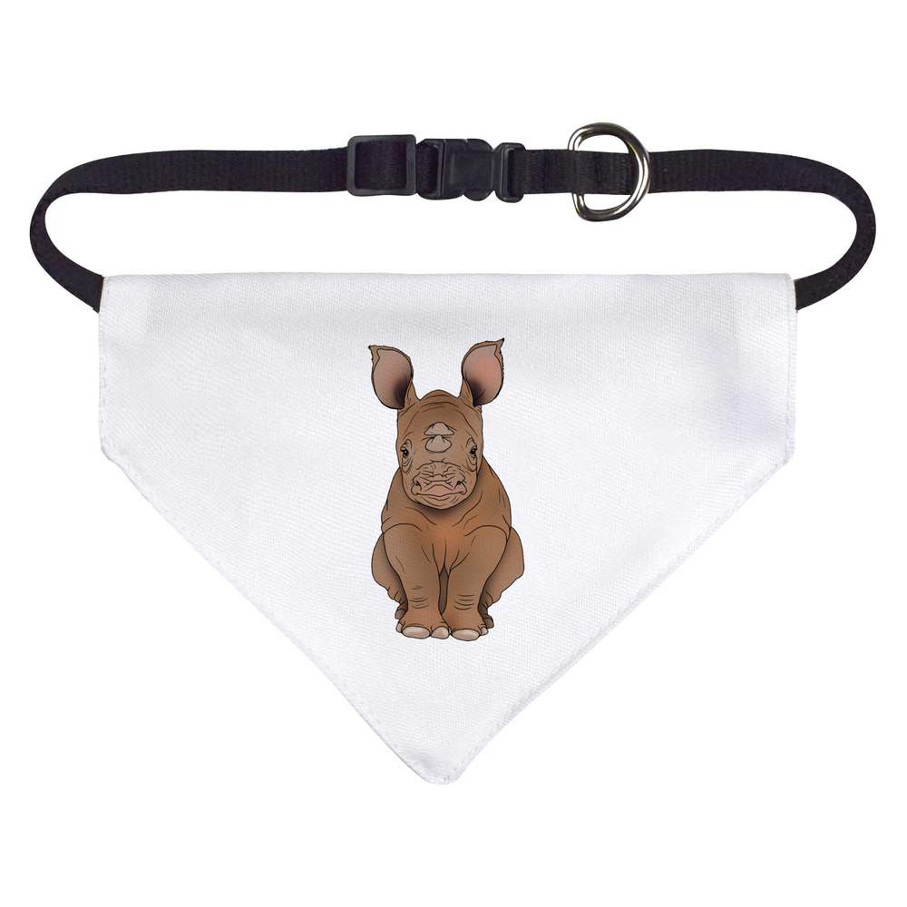 'Baby Rhino Sitting' Dog / Cat / Pet Bandana (PD055061)