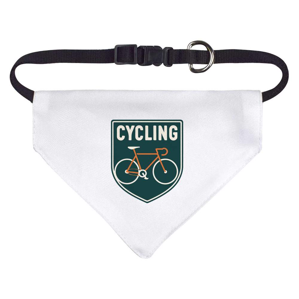 'Cycling Emblem' Dog / Cat / Pet Bandana (PD055301)