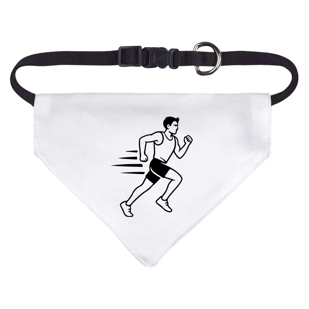 'Running Man Athlete' Dog / Cat / Pet Bandana (PD055344)