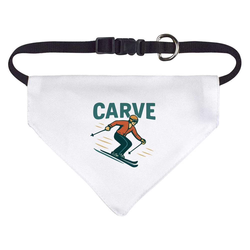 'Skiing Carve the Mountain' Dog / Cat / Pet Bandana (PD055345)