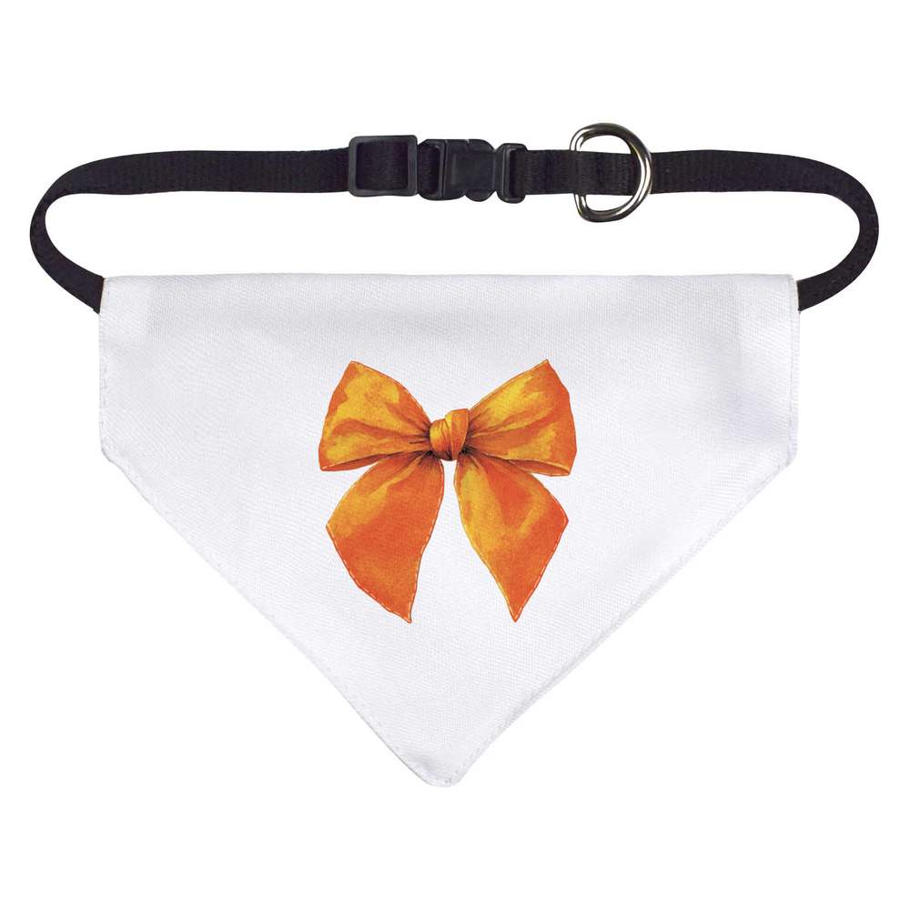 'Orange Bow' Dog / Cat / Pet Bandana (PD056913)