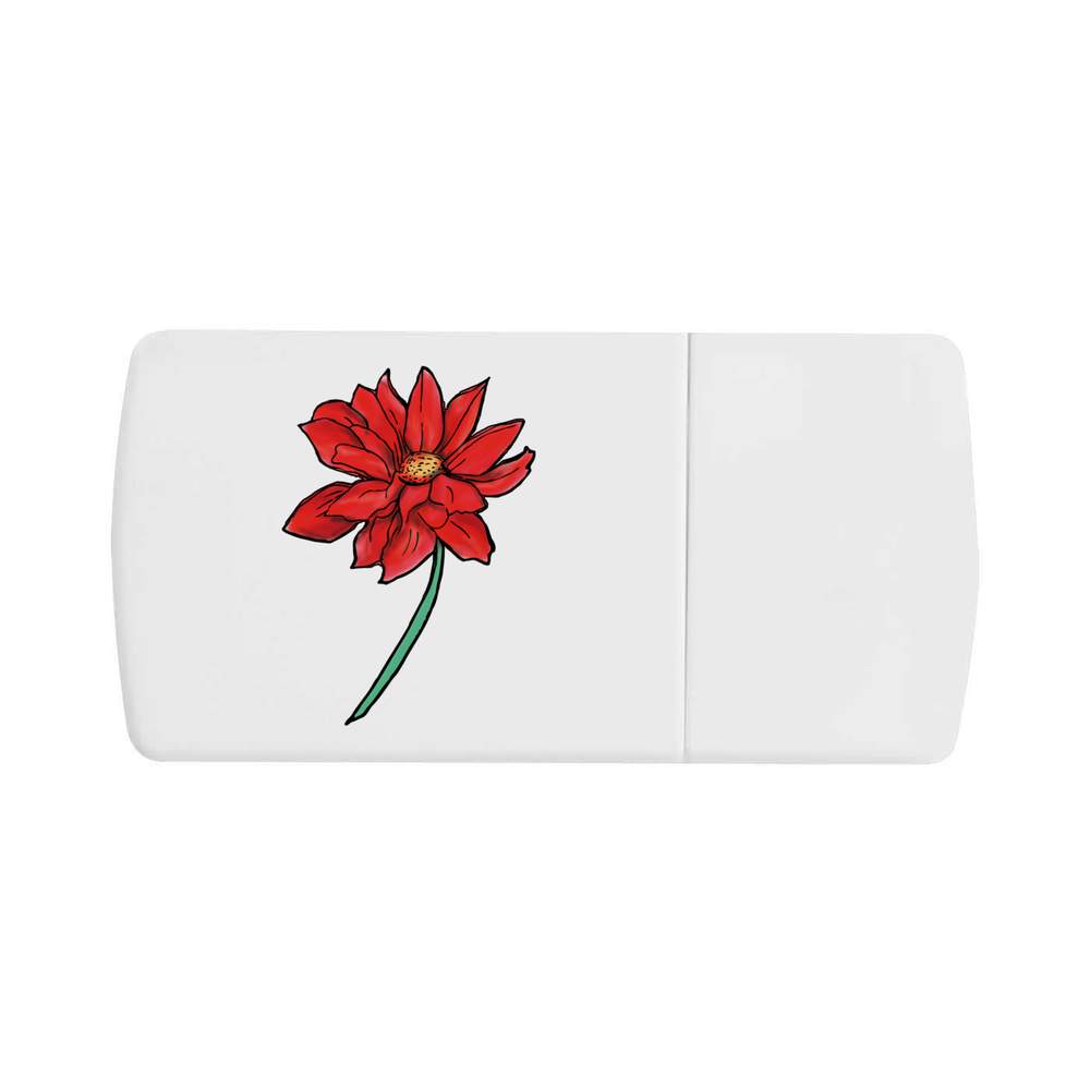 'Pretty Flower' Pill Box with Tablet Splitter (PI00006993)