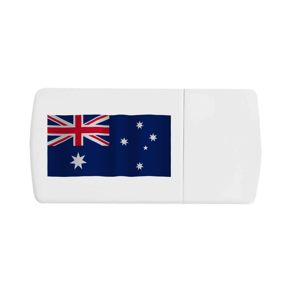 'Waving Australian Flag' Pill Box with Tablet Splitter (PI00020835)