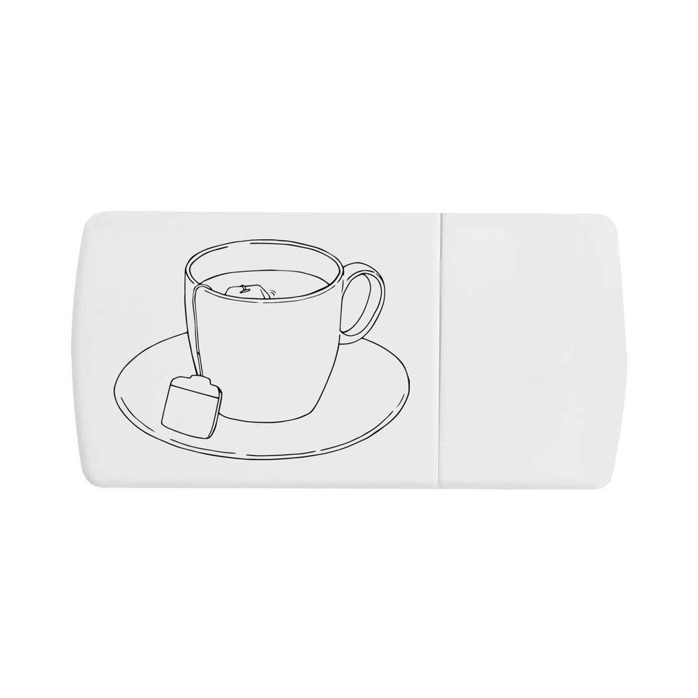 'cup of tea' Pill Box with Tablet Splitter (PI00021344)