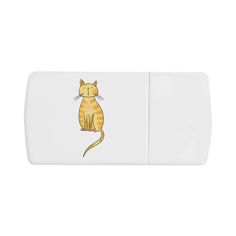 'Ginger Cat' Pill Box with Tablet Splitter (PI00023039)