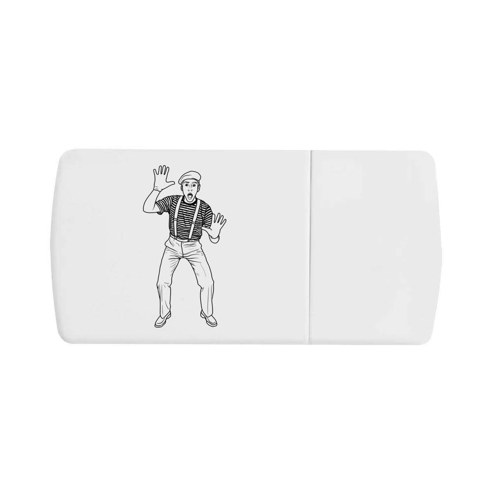 'Expressive Mime' Pill Box with Tablet Splitter (PI00023363)