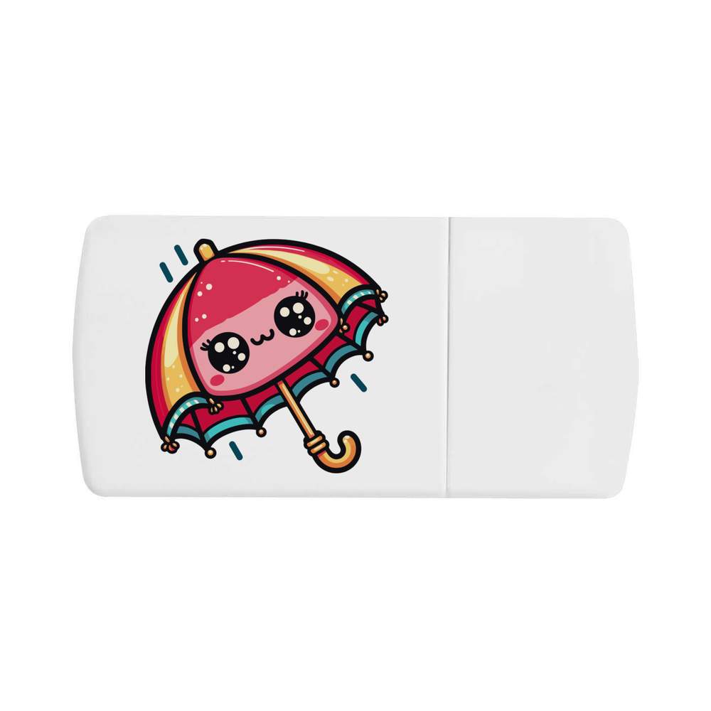 'Kawaii Umbrella' Pill Box with Tablet Splitter (PI00027410)