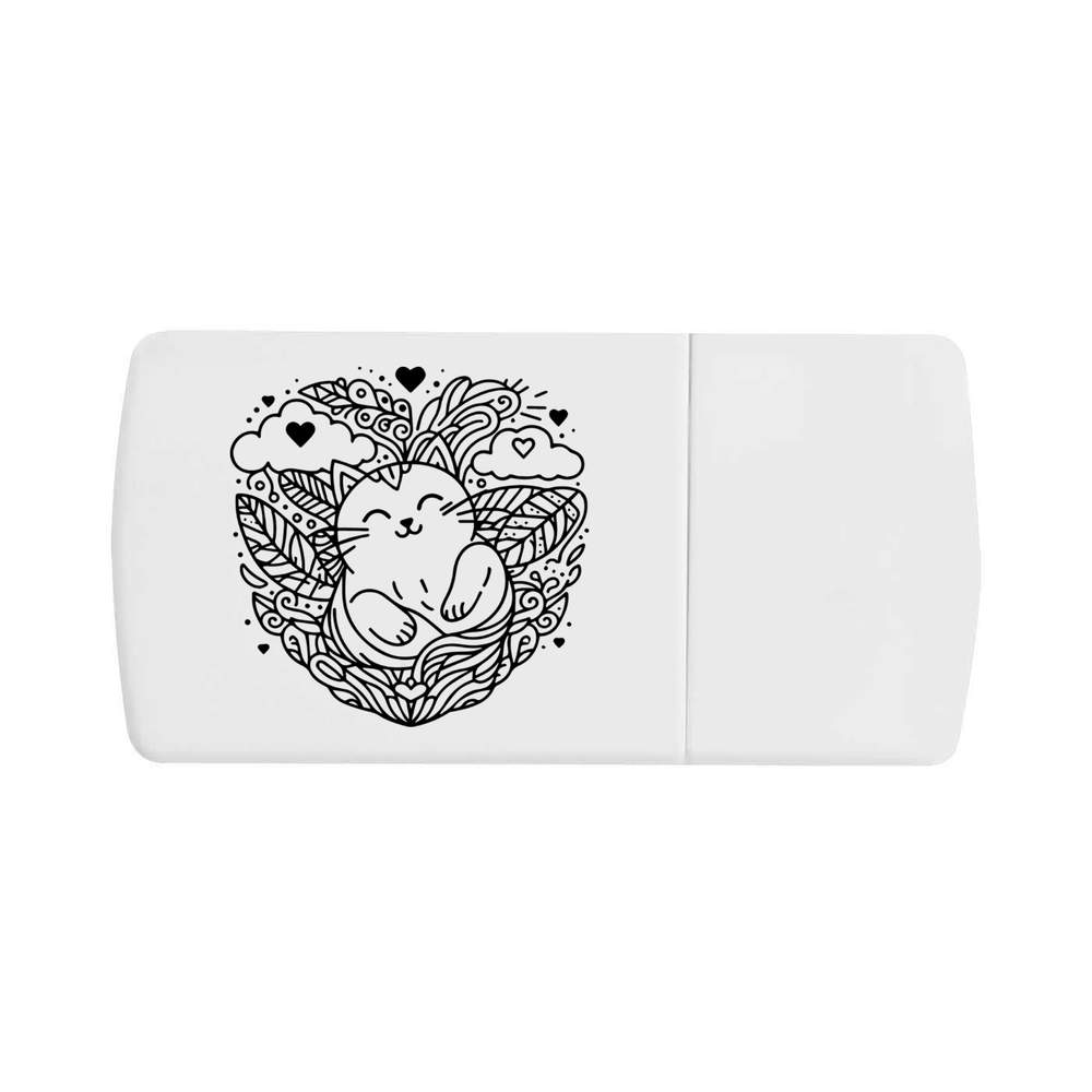 'Cat Love' Pill Box with Tablet Splitter (PI00029134)
