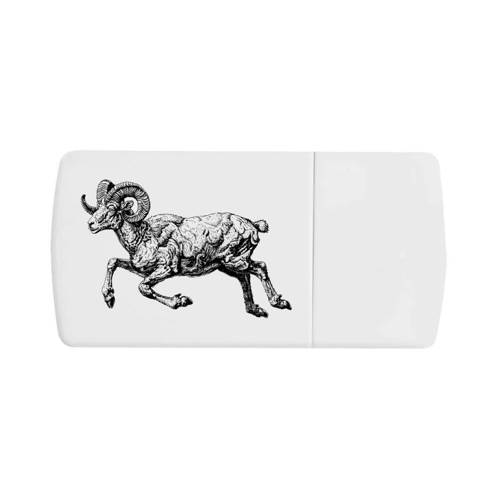 'Aries Ram Jumping' Pill Box with Tablet Splitter (PI00029380)