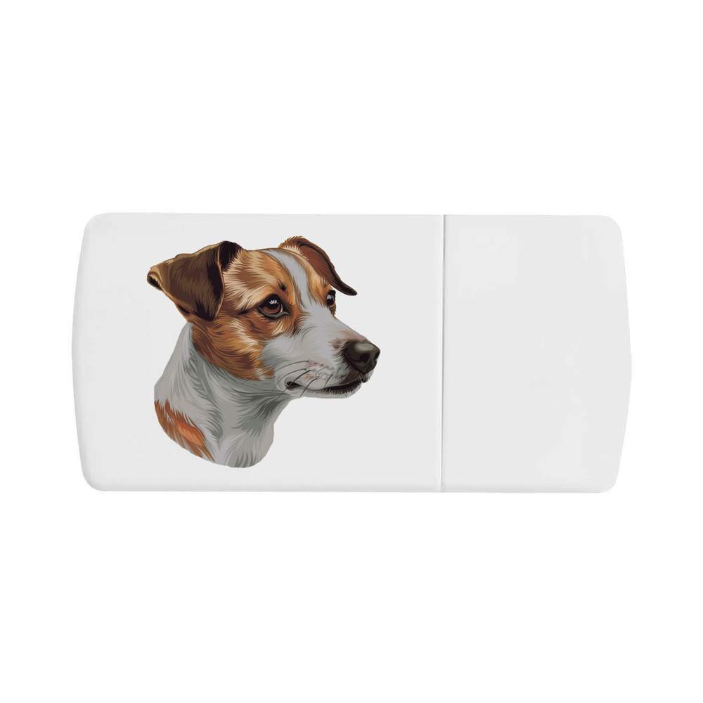 'Jack Russel Terrier Side View' Pill Box with Tablet Splitter (PI00030324)
