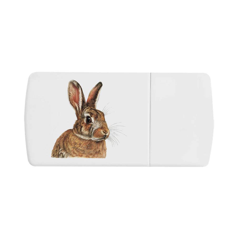 'Brown Bunny Rabbit' Pill Box with Tablet Splitter (PI00030675)