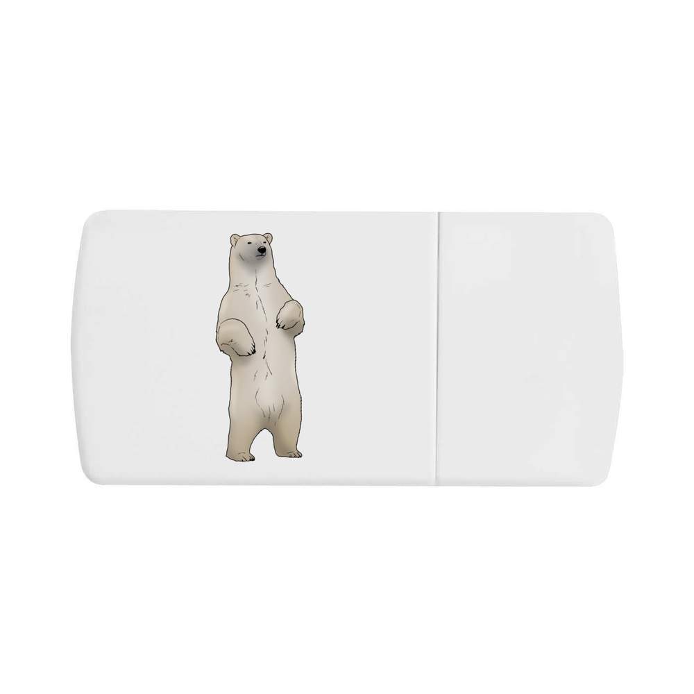 'Standing Polar Bear' Pill Box with Tablet Splitter (PI00032444)