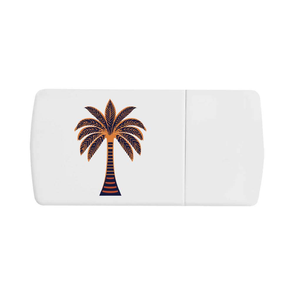 'Indian Palm Tree ' Pill Box with Tablet Splitter (PI00033146)
