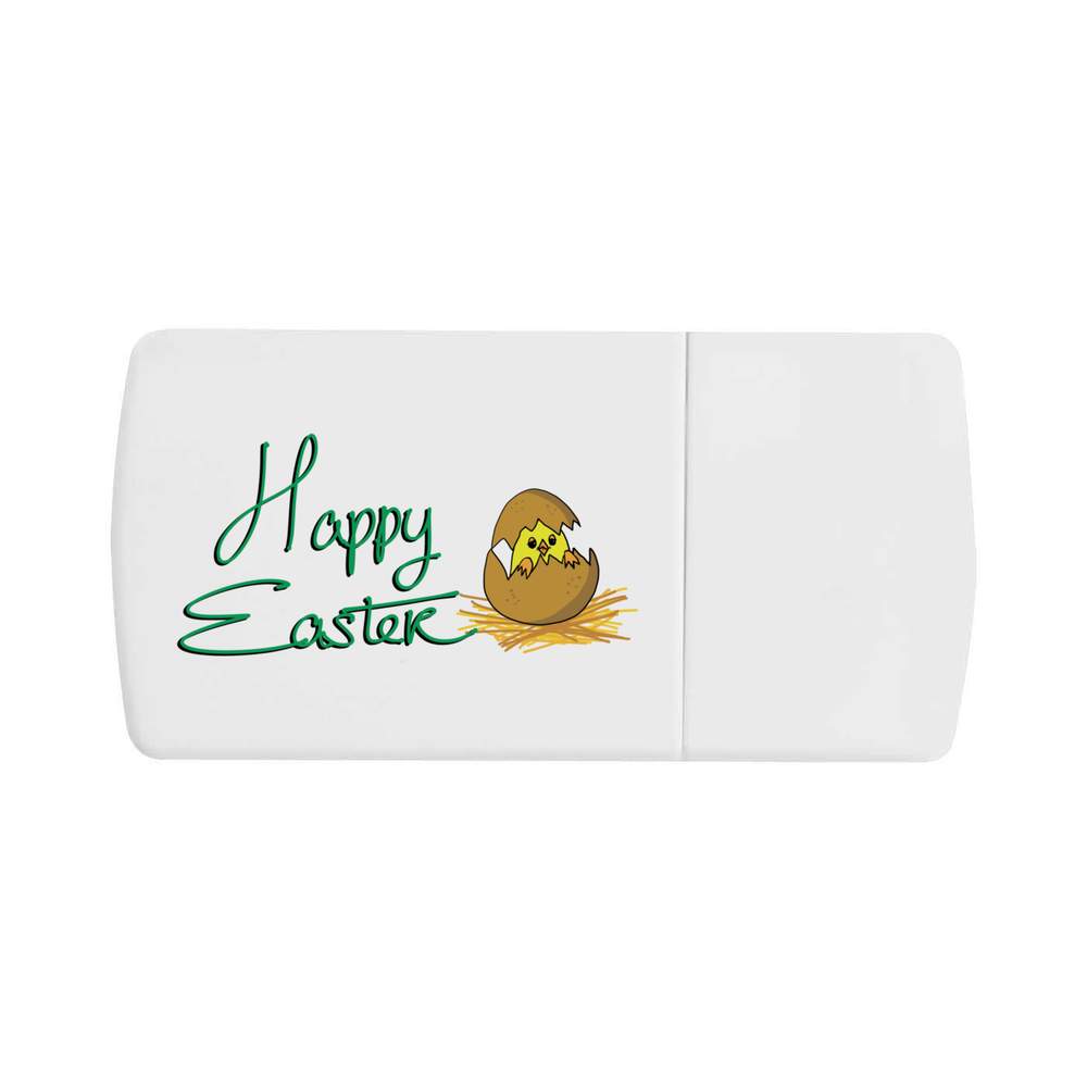 'Happy Easter' Pill Box with Tablet Splitter (PI00034208)