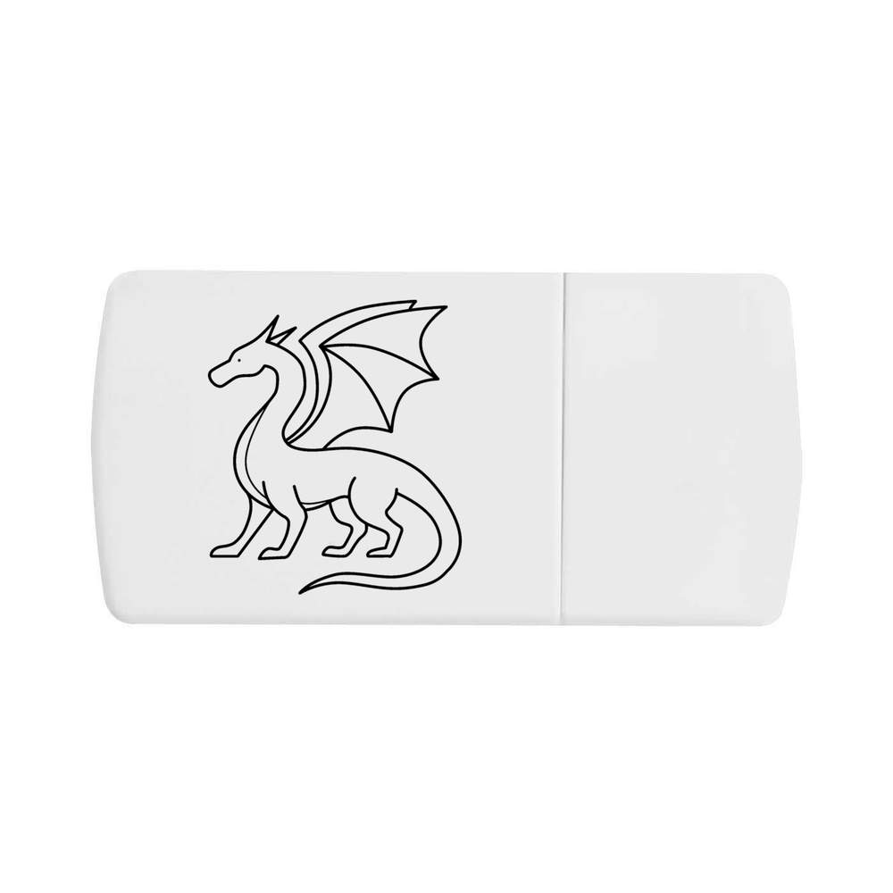 'Dragon Outline' Pill Box with Tablet Splitter (PI00034525)