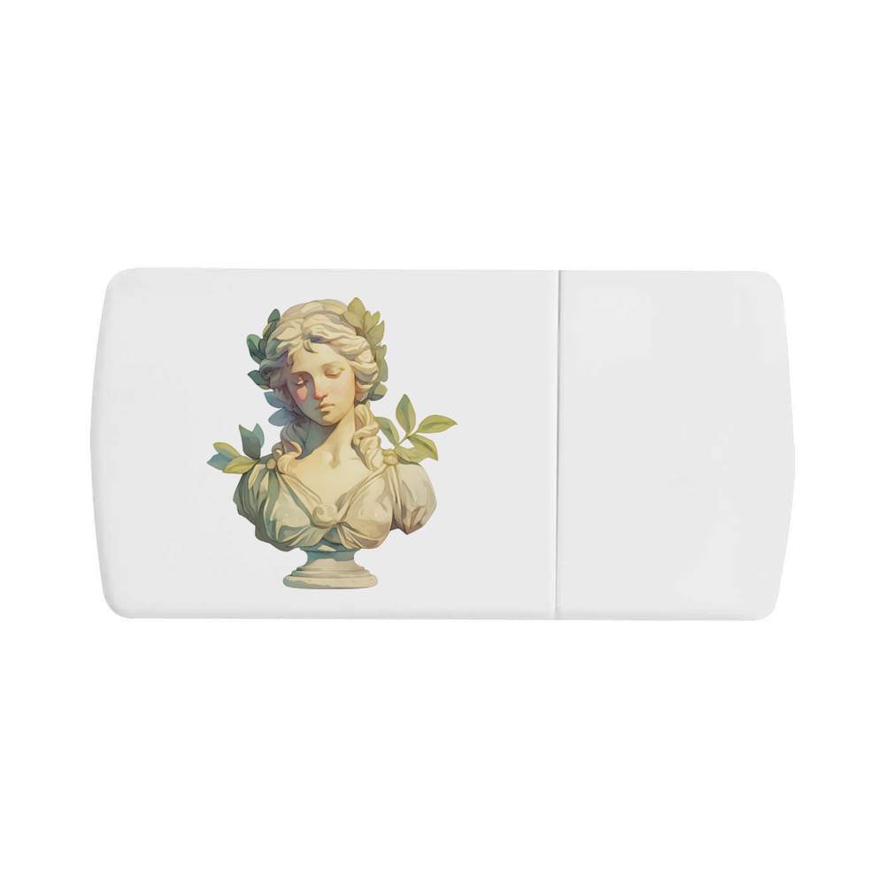'Greek Woman Bust Statue ' Pill Box with Tablet Splitter (PI00034968)