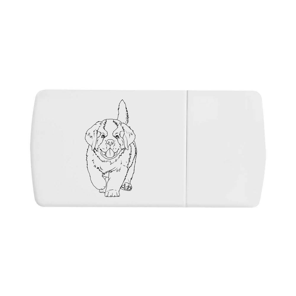 'St Bernard Puppy Dog' Pill Box with Tablet Splitter (PI00035812)
