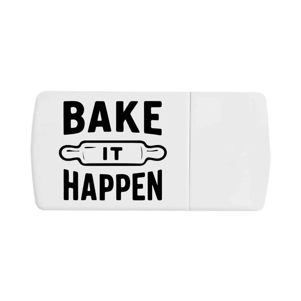 'Bake It Happen' Pill Box with Tablet Splitter (PI00036463)