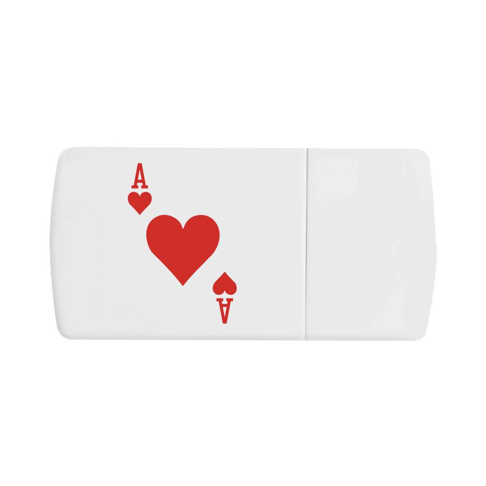 'Ace Of Hearts' Pill Box with Tablet Splitter (PI00037069)