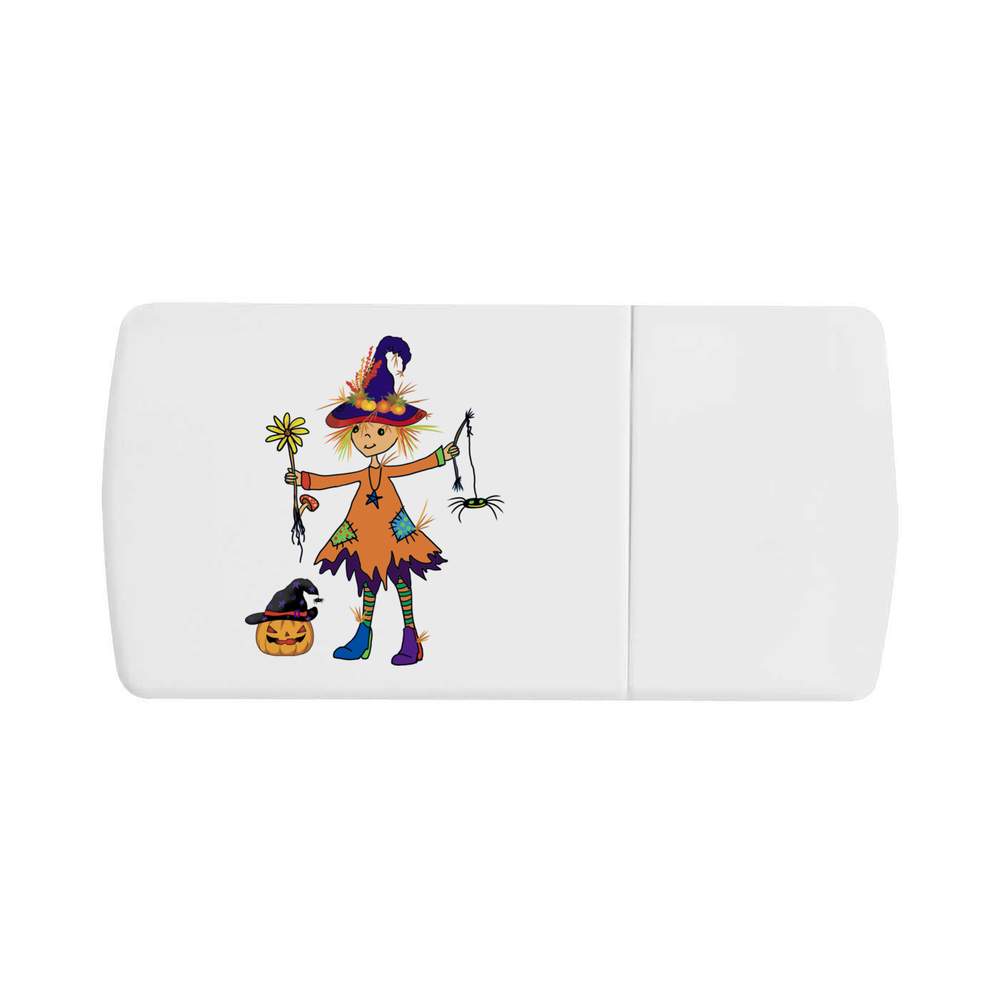 'Scarecrow Witch' Pill Box with Tablet Splitter (PI00038007)