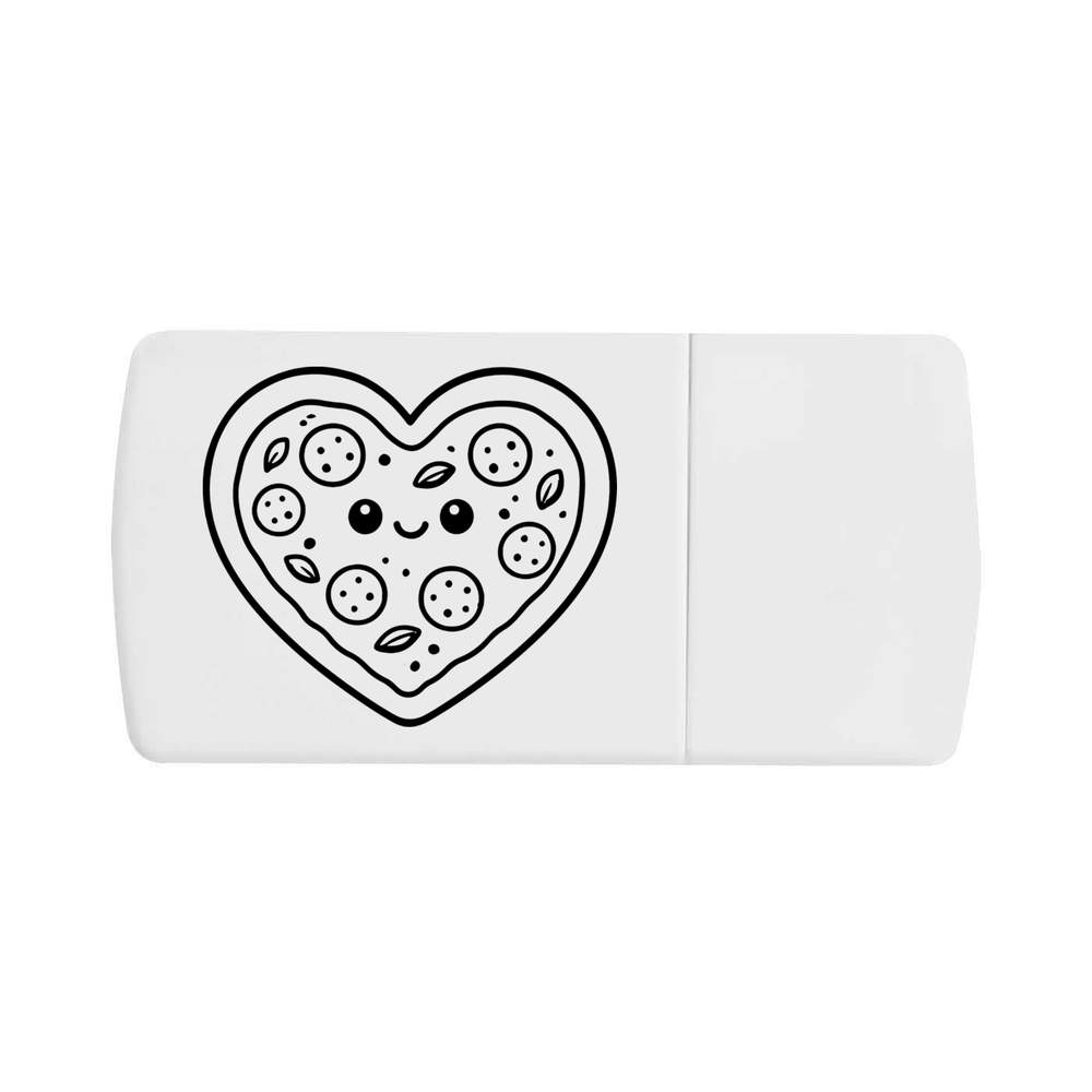 'Heart Pizza' Pill Box with Tablet Splitter (PI00038248)