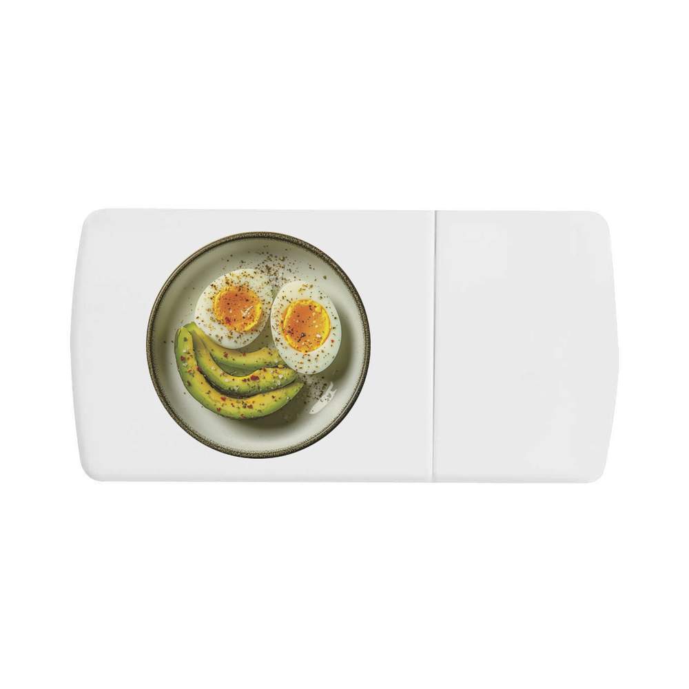 'Boiled Egg with Avocado' Pill Box with Tablet Splitter (PI00038512)