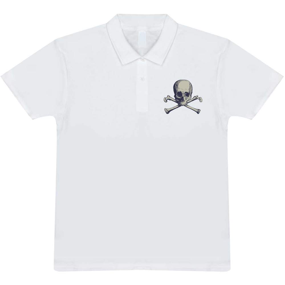 Camisa polo/camiseta 'Skull & Crossbones' para adultos (PL037614) - Imagen 7 de 8
