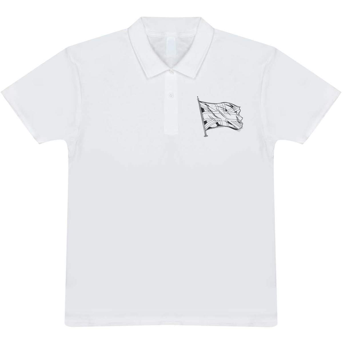 'UK flag' Adult Polo Shirt / T-Shirt (PL039374)