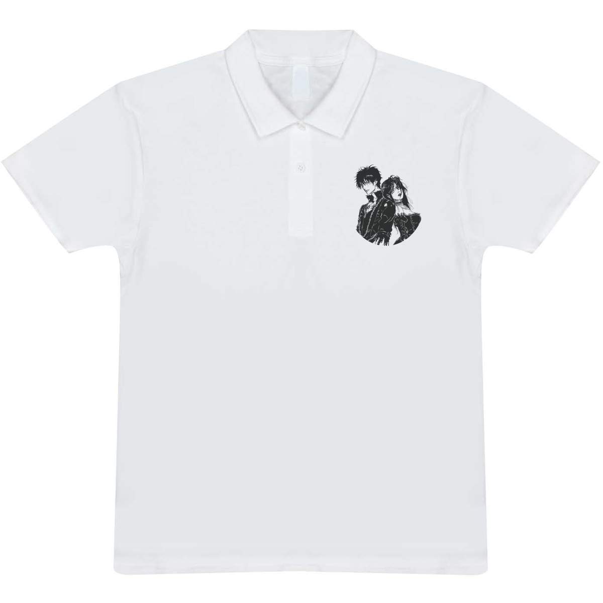 'Goth Couple' Adult Polo Shirt / T-Shirt (PL052951)