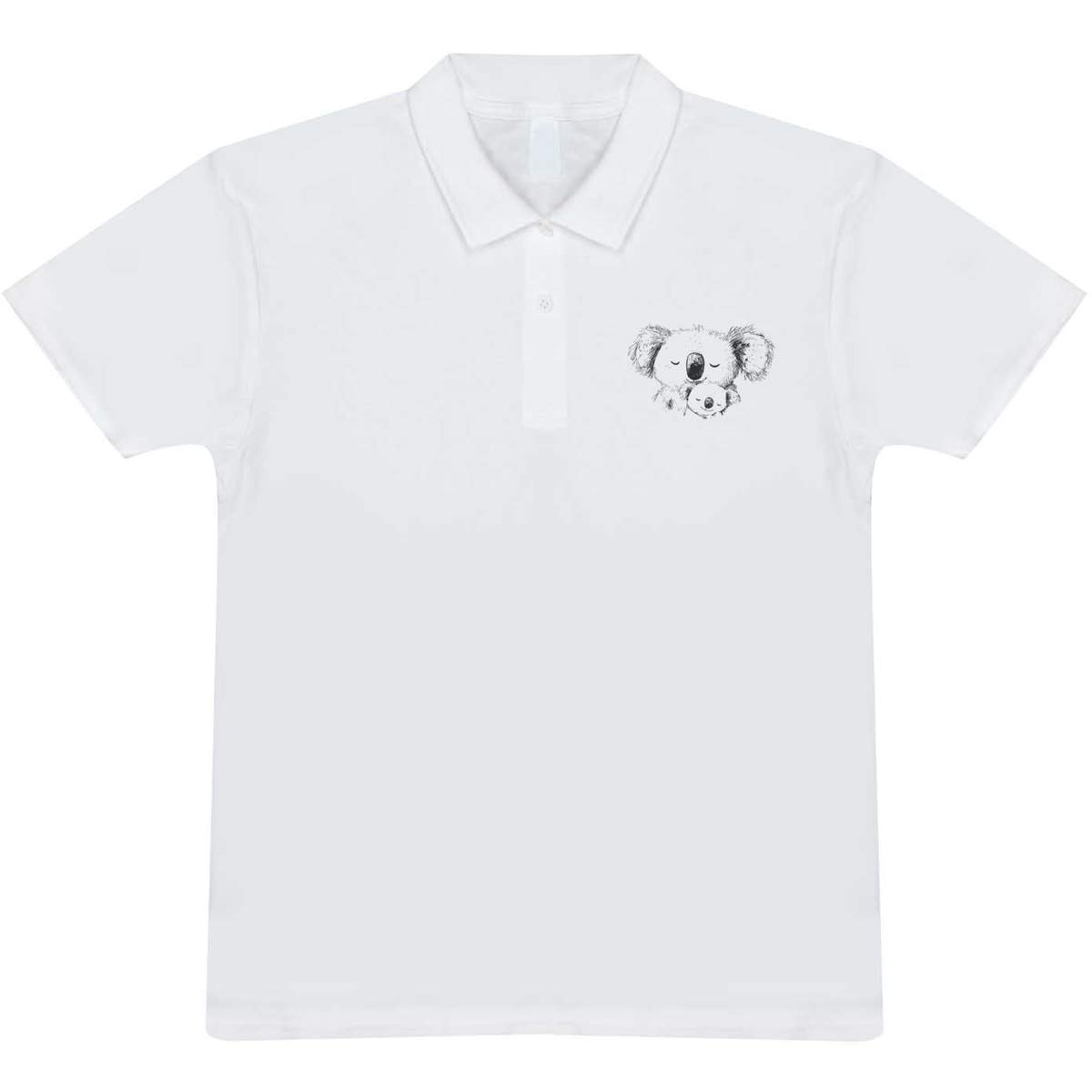 'Mother Koala with Baby' Adult Polo Shirt / T-Shirt (PL053104)