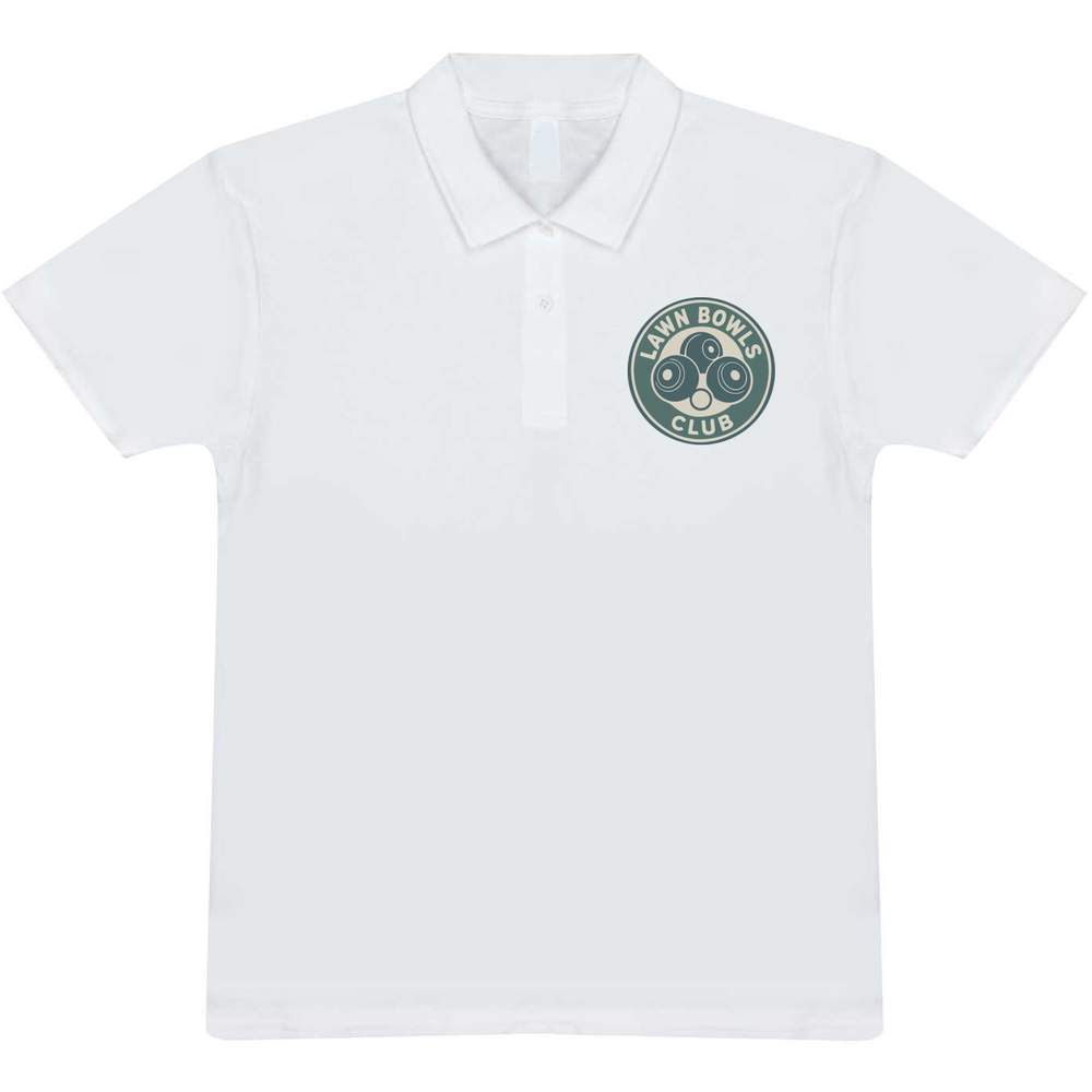 'Lawn Bowls Club' Adult Polo Shirt / T-Shirt (PL054268) - Picture 7 of 8