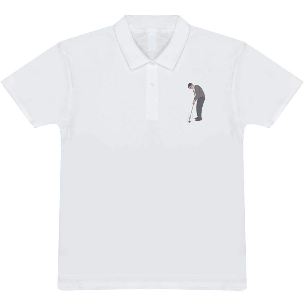 'Man Playing Croquet' Adult Polo Shirt / T-Shirt (PL054693) - Picture 7 of 8