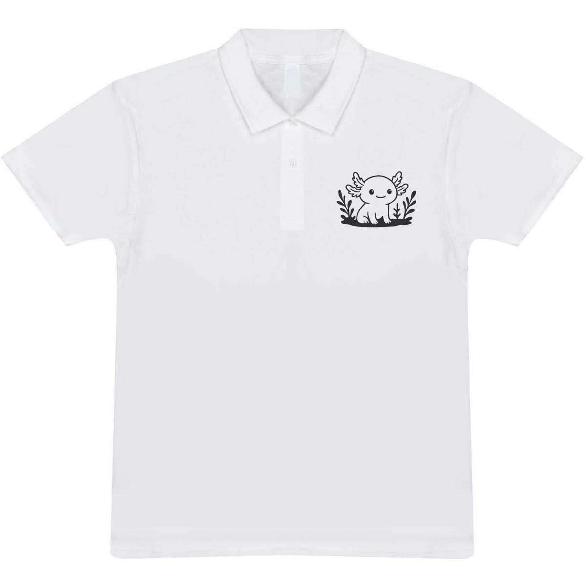 'Sitting Axolotl' Adult Polo Shirt / T-Shirt (PL055611)