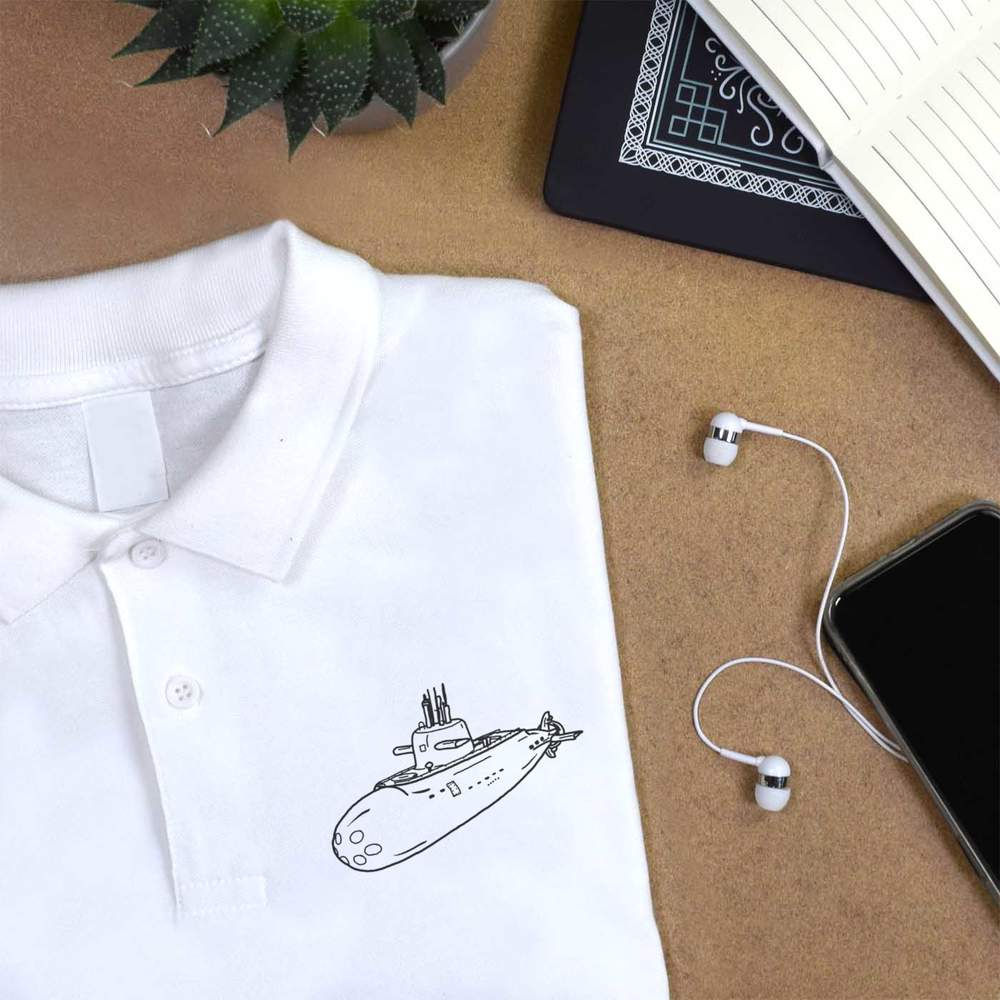 'Military Submarine' Adult Polo Shirt / T-Shirt (PL025498) - Picture 8 of 8