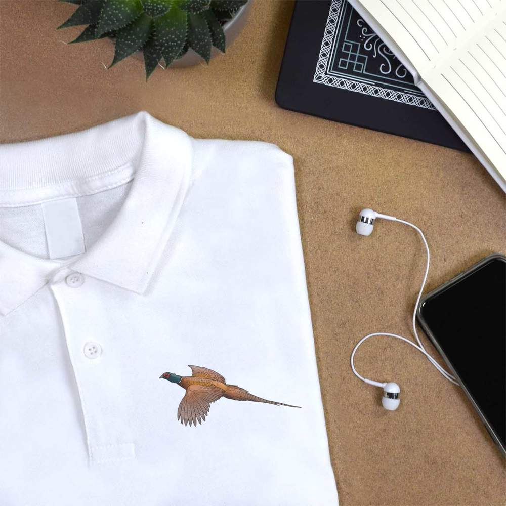 'Flying Pheasant' Adult Polo Shirt / T-Shirt (PL035353) - Picture 8 of 8