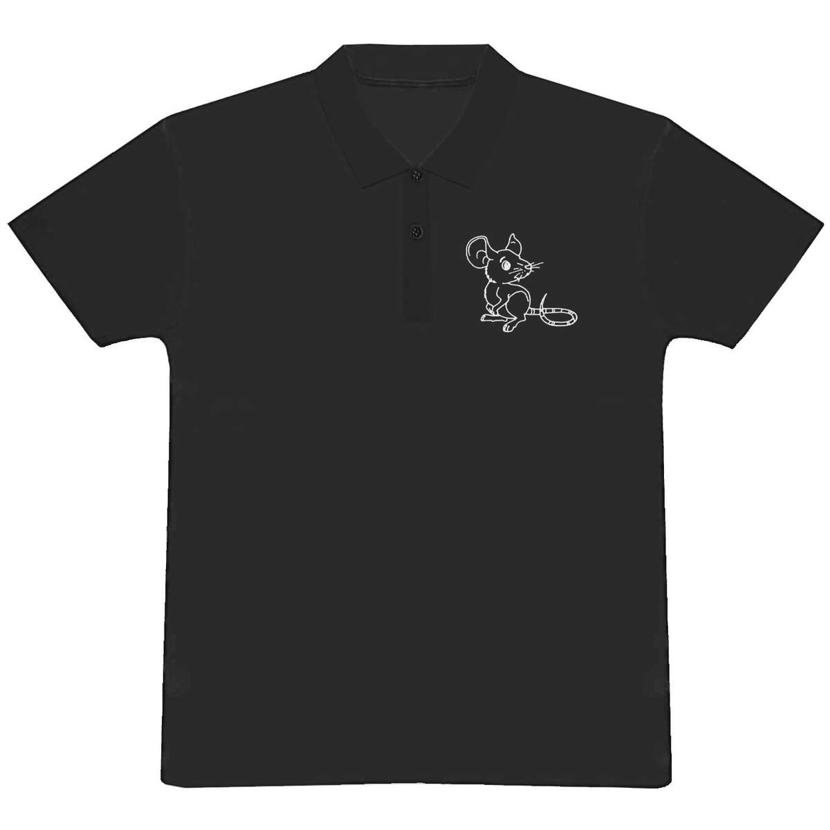 'Mouse' Adult Polo Shirt / T-Shirt (PL009975)