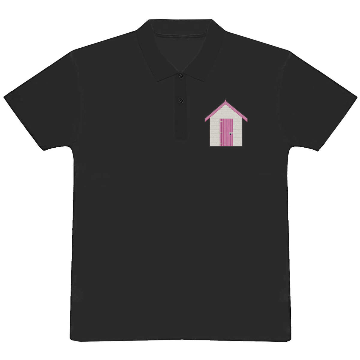 'Beach Hut' Adult Polo Shirt / T-Shirt (PL020664)