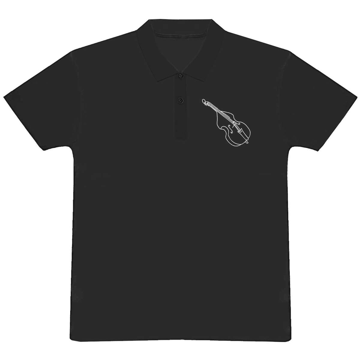 'Double Bass' Adult Polo Shirt / T-Shirt (PL022803)