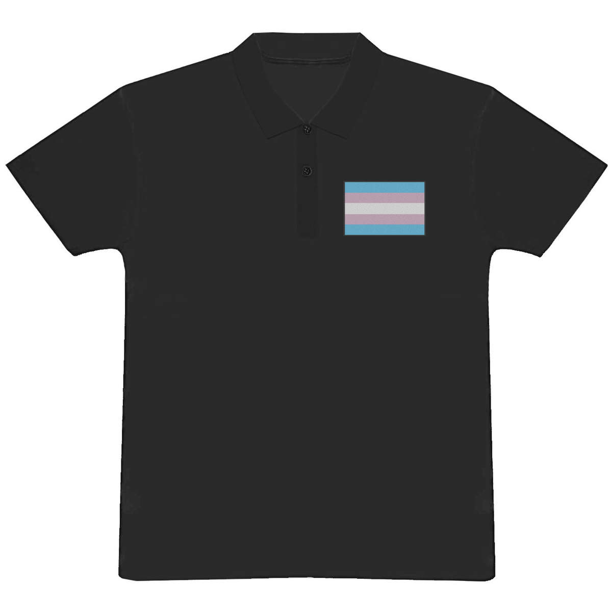 'Transgender Pride Flag' Adult Polo Shirt / T-Shirt (PL023546)