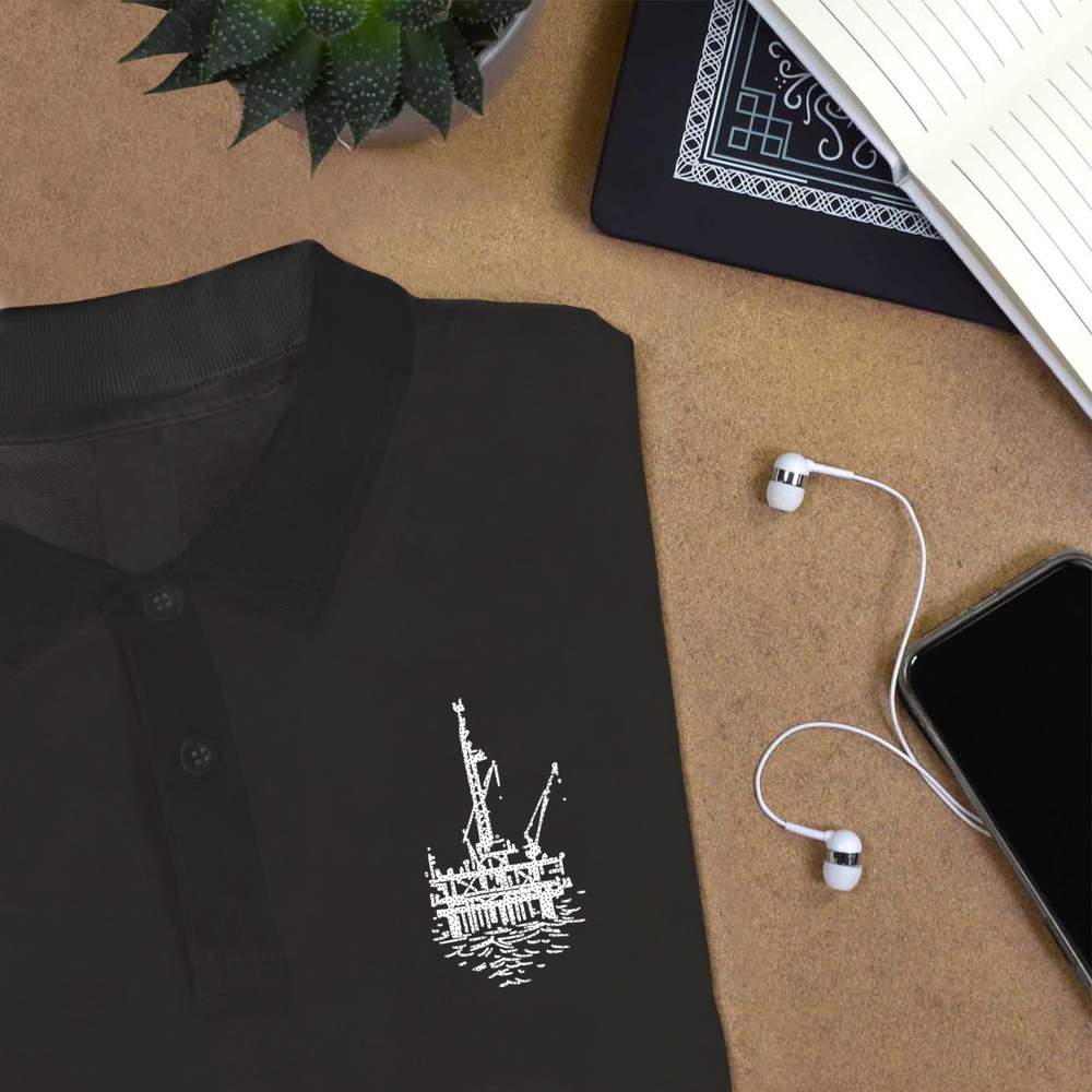 'Oil Rig' Adult Polo Shirt / T-Shirt (PL025732) - Picture 5 of 8