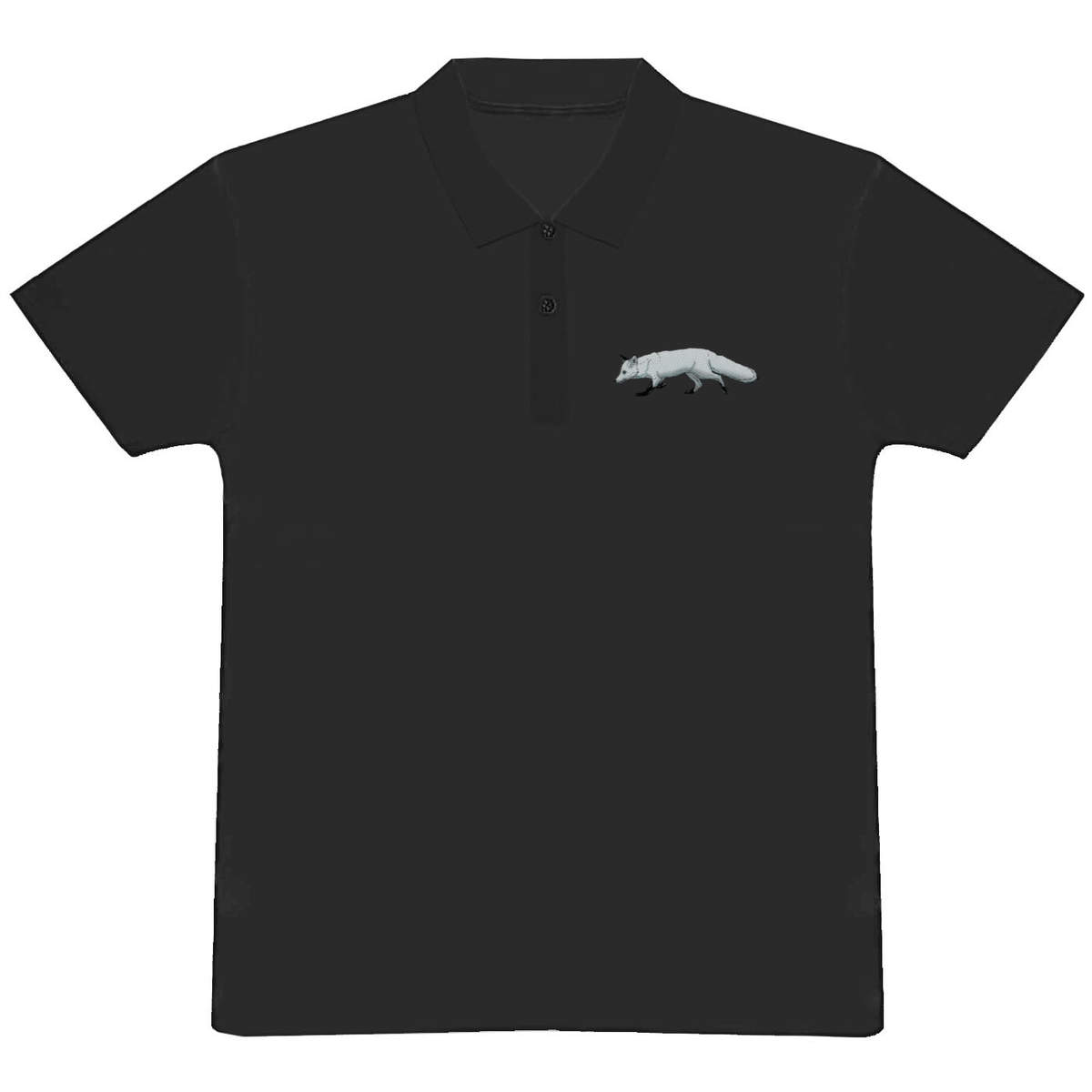 'Hunting Arctic Fox' Adult Polo Shirt / T-Shirt (PL028959)