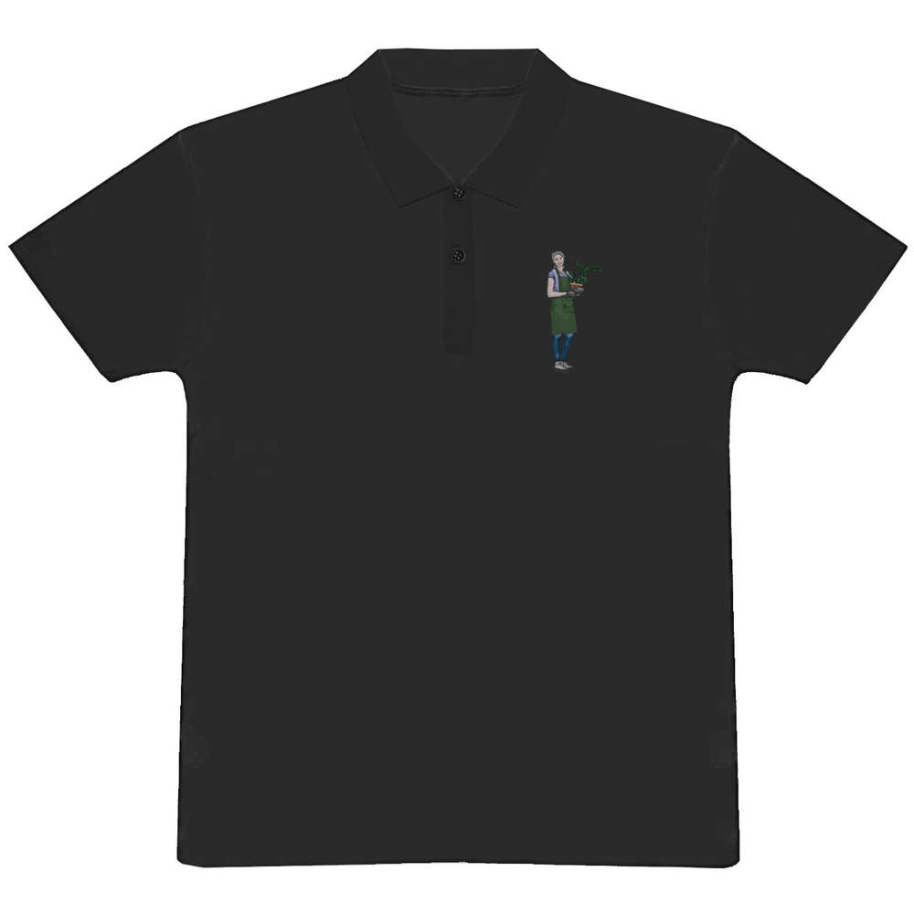 'Female Gardener' Adult Polo Shirt / T-Shirt (PL029400)